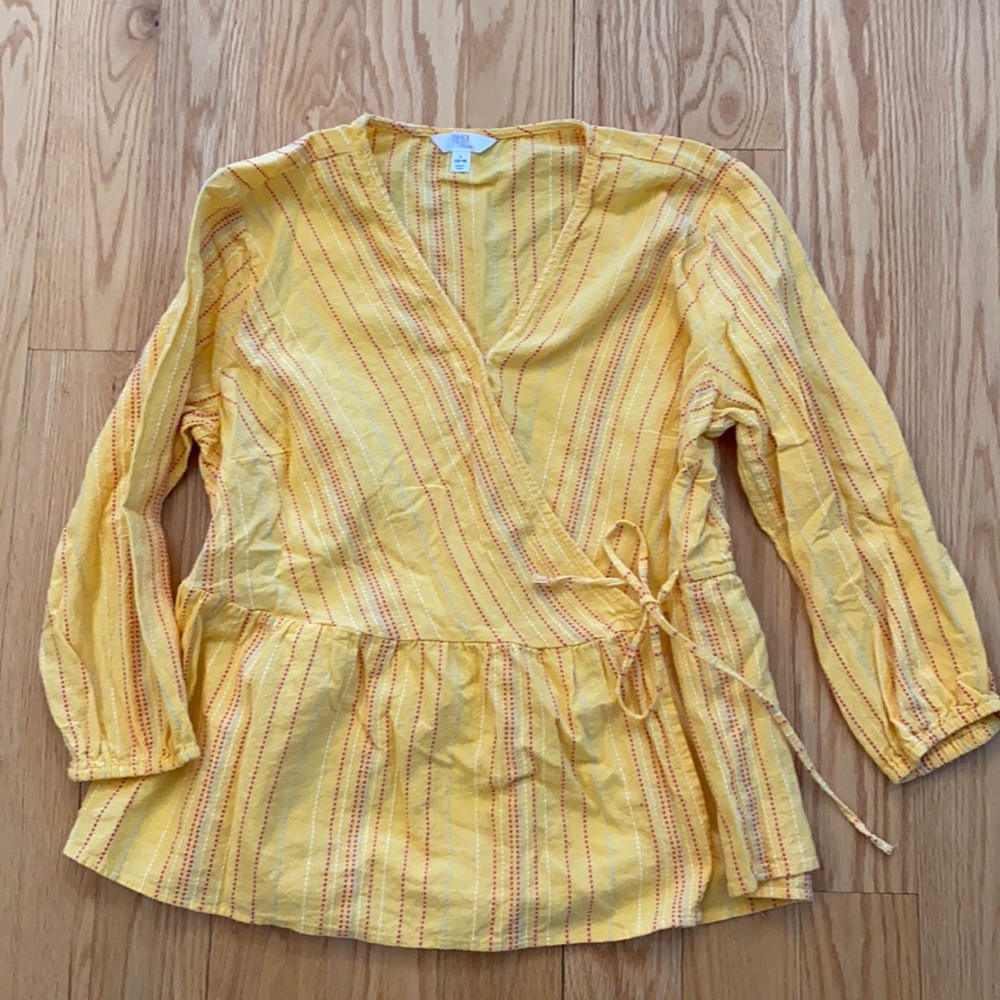Time & Tru wrap top